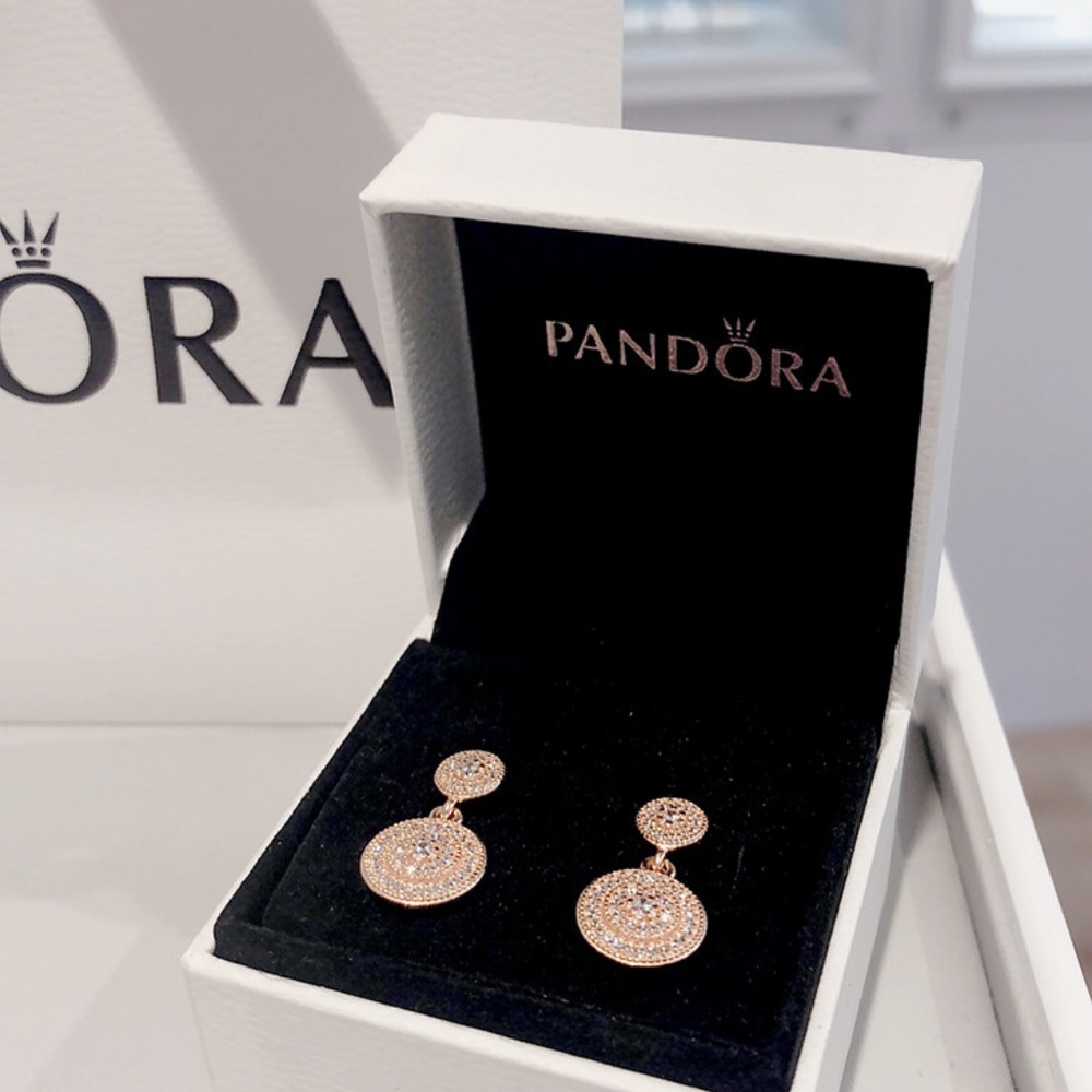 PaRadiant Elegance Drop Earrings, PANDORA 280688CZ